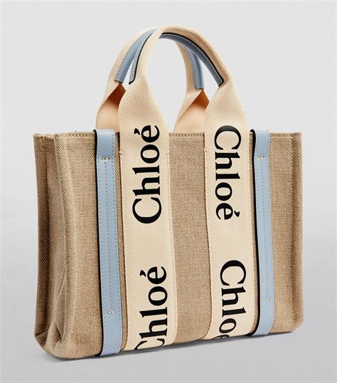 small woody chloe tote|chloe medium woody canvas tote.